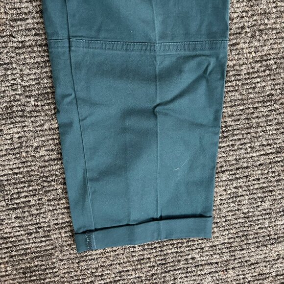 Size 28R - Brand New Dickies Blue-Green Relaxed Fit Cropped Women's Cargo Pants - Picture 4 of 8